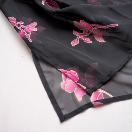 "Jennifer Moore" floral oversized sheer blouse