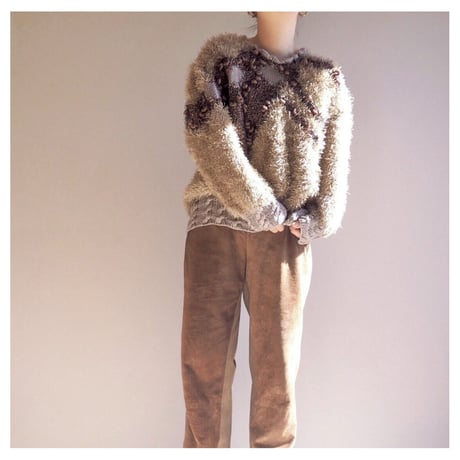 vintage shaggy design sweater