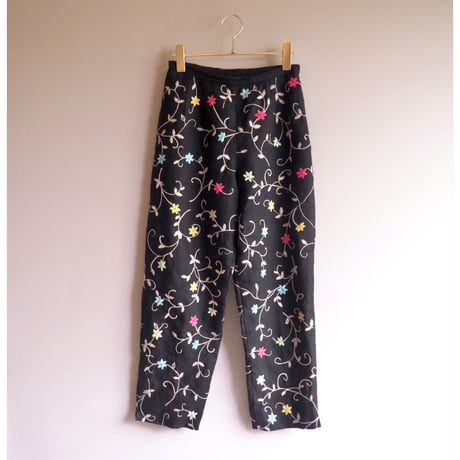 "Talbots" Irish linen embroidered pants