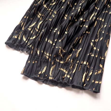 vintage ruffle pleated midi dress