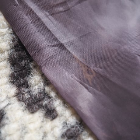 vintage woven abstract poncho coat