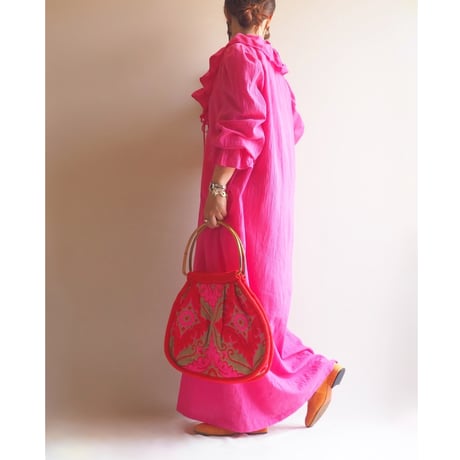 70s〜 "Chiha" ruffle maxi dress