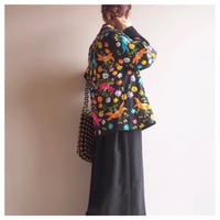 70〜80s "Dion's" floral embroidered jacket