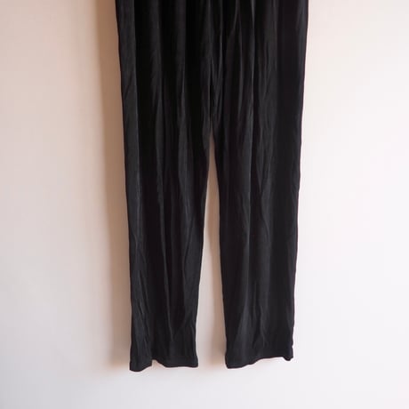 "impressions" black textured easy pants