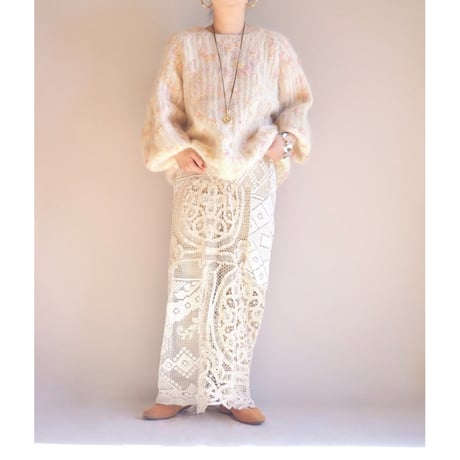 vintage fuzzy nep yarn sweater