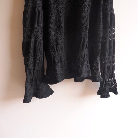 90s〜 sheer knit design tops