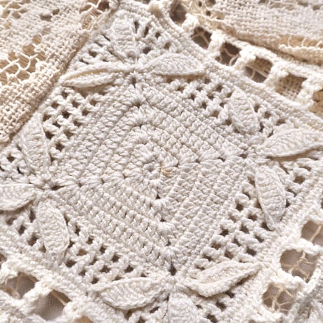 original remake lace patchwork maxi skirt 【A】