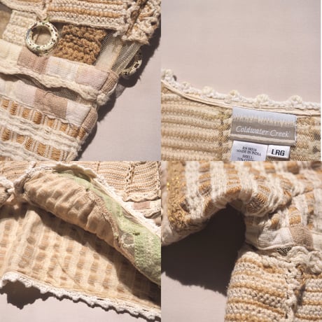 "Coldwater Creek" jute woven design jacket
