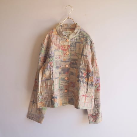 "ORVIS" textured tapestry jacket