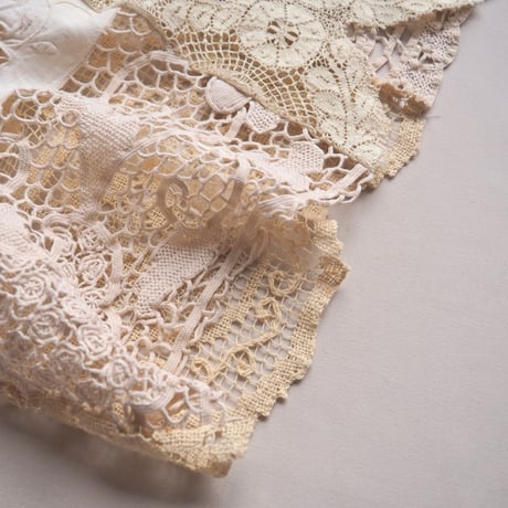 original remake lace patchwork maxi skirt 【E】