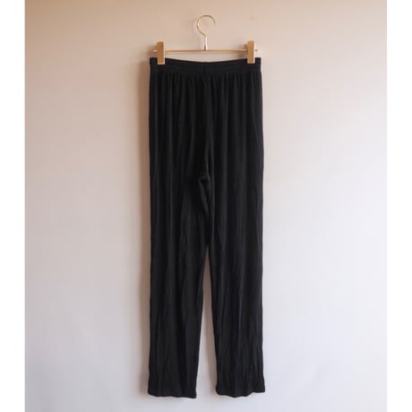 "impressions" black textured easy pants