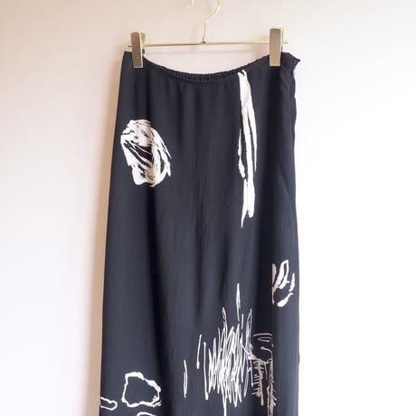 "CAROLE LITTLE" abstract print maxi skirt
