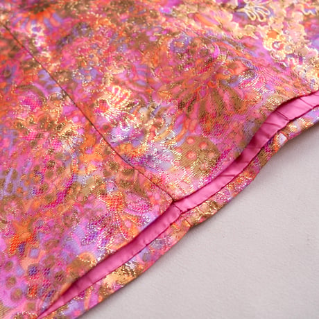 vintage metallic brocade sleeveless tops
