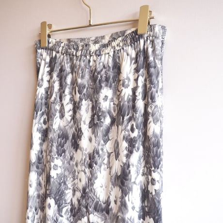 "ADRIENNE VITTADINI" silk floral maxi skirt