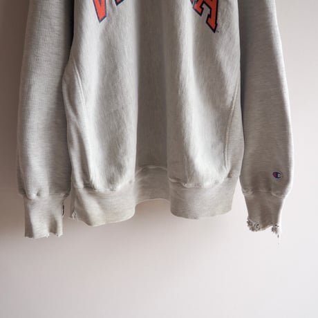 90s champion reverse weave damage college sweat