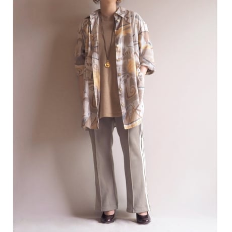 vintage abstract print blouse