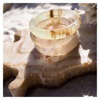 vintage agate stone bangle