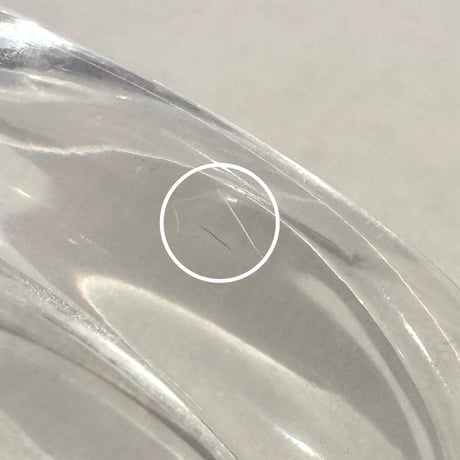 vintage clear & amber bangle