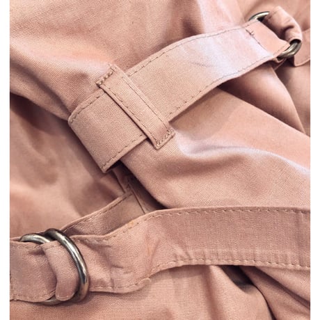 70〜80s "London fog" dusty pink balmacaan coat