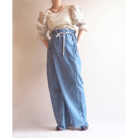 80s crochet puff sleeve tops