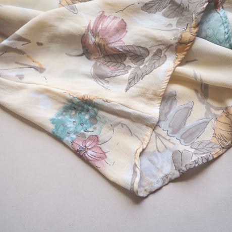 vintage floral semi sheer shirts maxi dress