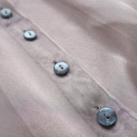 "LIMITED" oversized sheer blouse (GY)