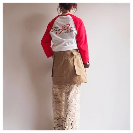 90s〜 print raglan tee