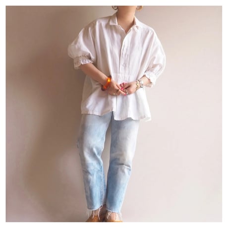 vintage embroidered cotton folk blouse
