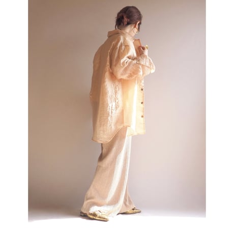 made in Spain micro pleated easy pants