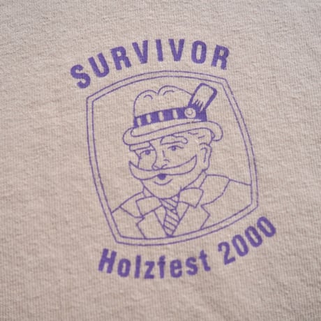 00's "Hanes" oversized print t-shirts  (BE)
