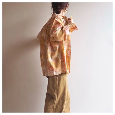 vintage oversized floral blouse