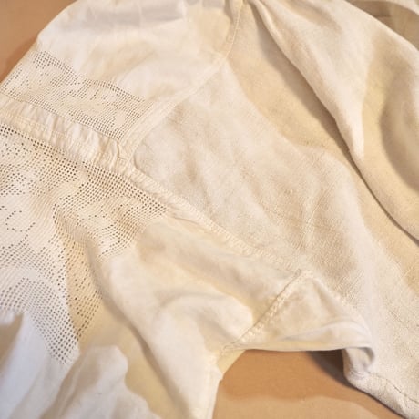 30s ukrainian white lace blouse