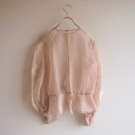 vintage embroidered sheer blouse