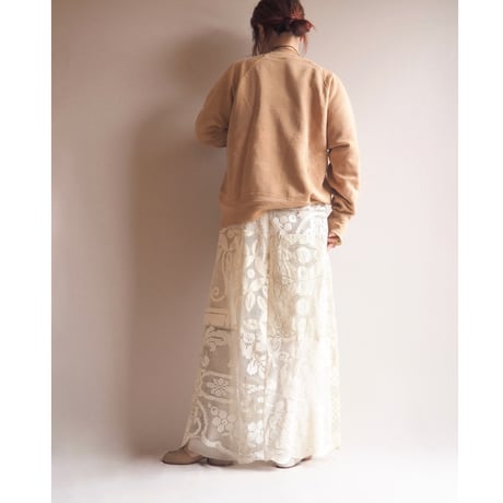 original remake lace patchwork maxi skirt (BE)