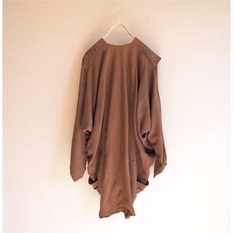 vintage asymmetry design shirt jacket