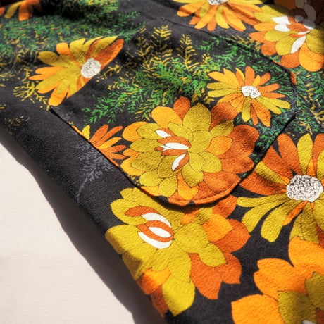 70s floral lace house coat