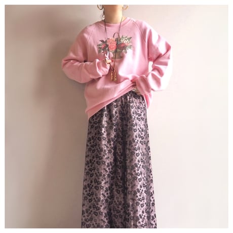 80s "JERZEES" floral print sweat