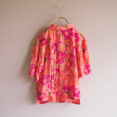 "Karin Stevens" floral blouse & sleeveless maxi dress