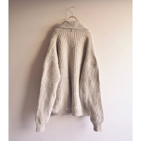 vintage oversized cable cardigan