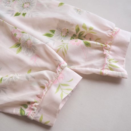 70〜80s "Nocturne" floral night gown