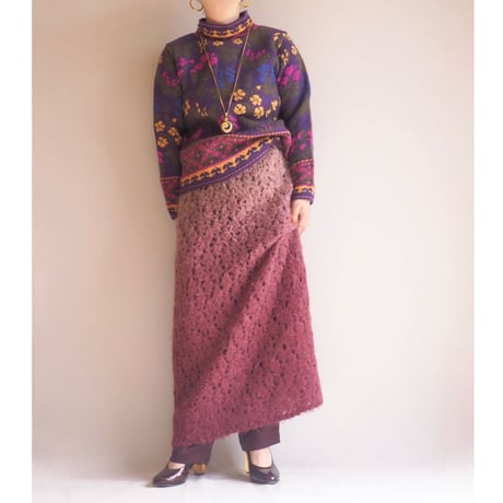"Michelle Stuart" floral pattern sweater