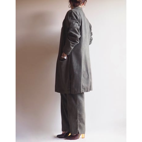 "CLIO petites" faux suede jacket & pants set