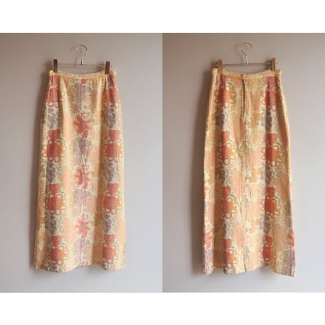 70s "new issues" tapestry jacket & maxi skirt set