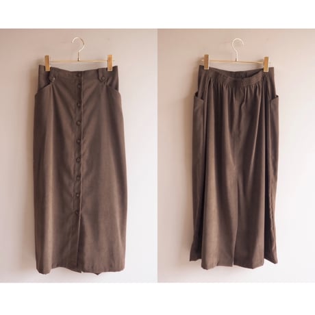 "Alfred Dunner" faux suede blouse & maxi skirt set