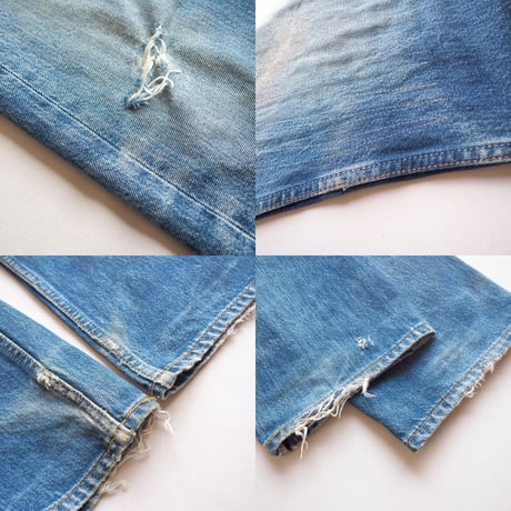 90s made in USA Levi's 501 damage denim pants