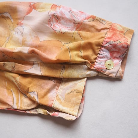 vintage oversized floral blouse