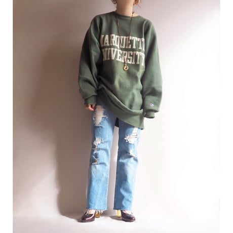 90s made in USA Levi's 517 damage denim