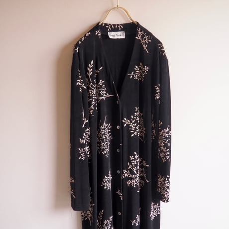 90s "Ronni Nicole" elastic floral maxi robe