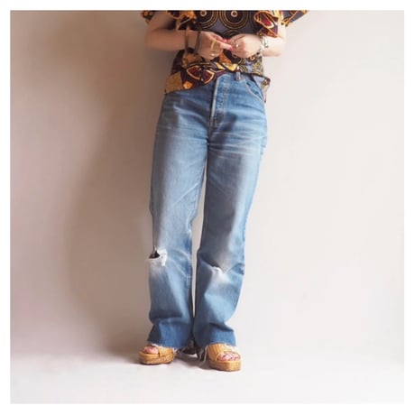 90s made in USA Levi's 501 damage denim pants