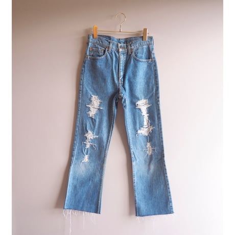 90s made in USA Levi's 517 damage denim